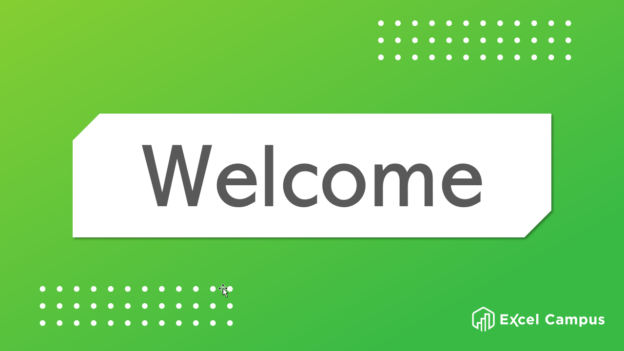 Excel Campus Welcome Course Logo
